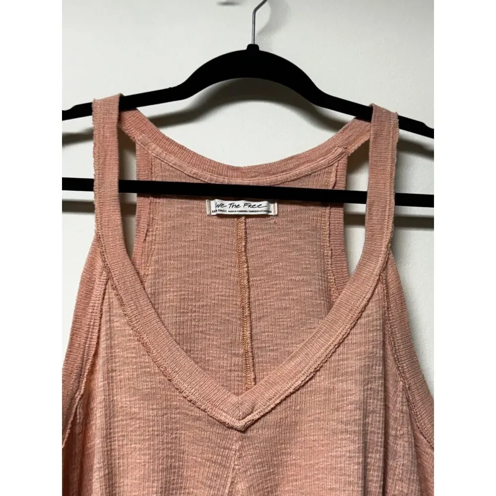 FREE PEOPLE We The Free Crush On You Tank, Blush Pink, Sz XS